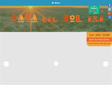 Tablet Screenshot of casadelsolbedandbreakfast.com